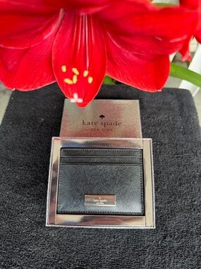 Kate Spade New York Saffiano Leather Card Wallet NIB